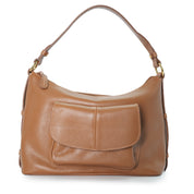 Bolsa Hobo com Bolso Frontal em Couro | 2501
