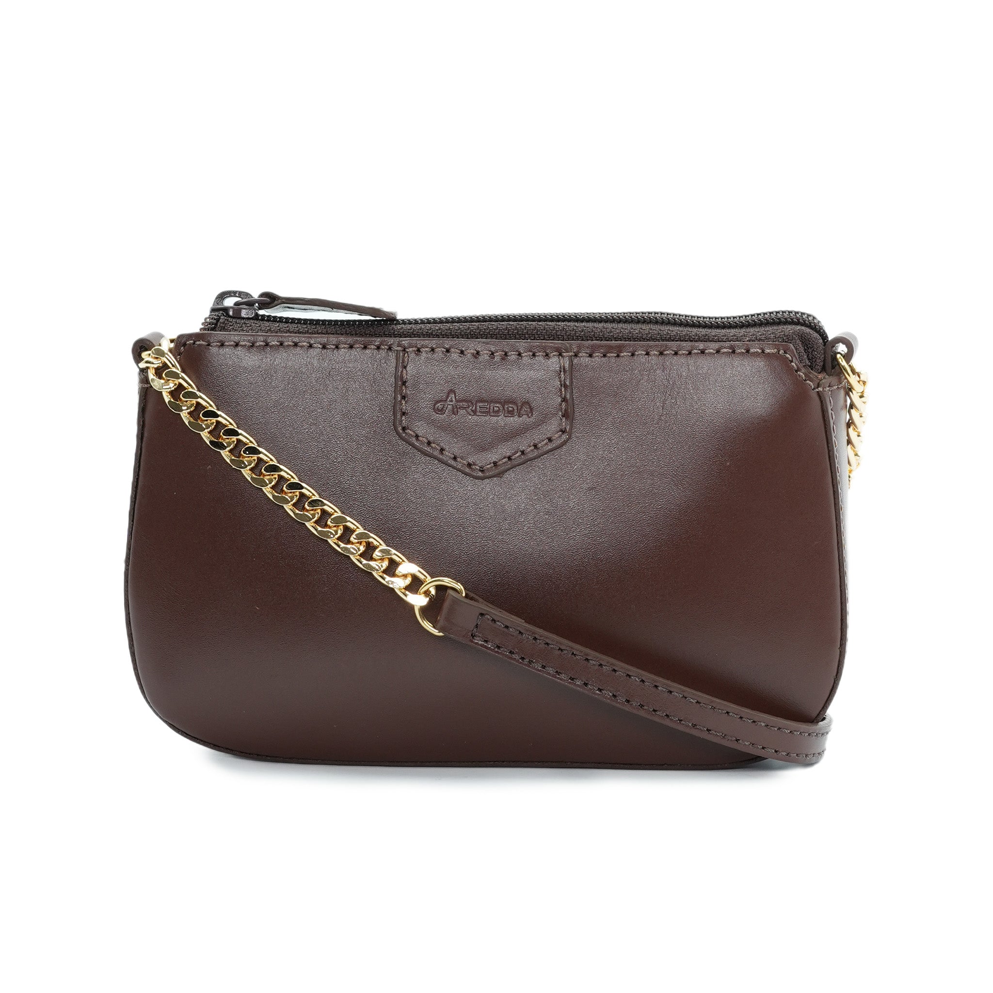 Bolsa Mini com Corrente em Couro - ref. 2517 - Aredda