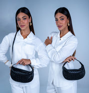 Bolsa Tiracolo Curva em Couro | 2519