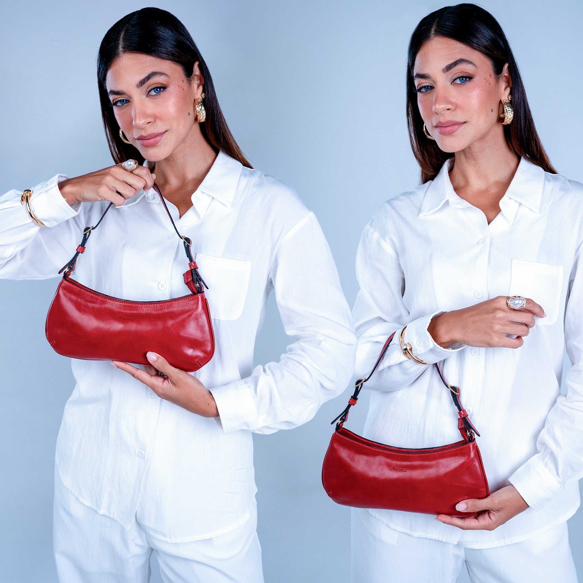 Bolsa Baguette em Couro | 2527