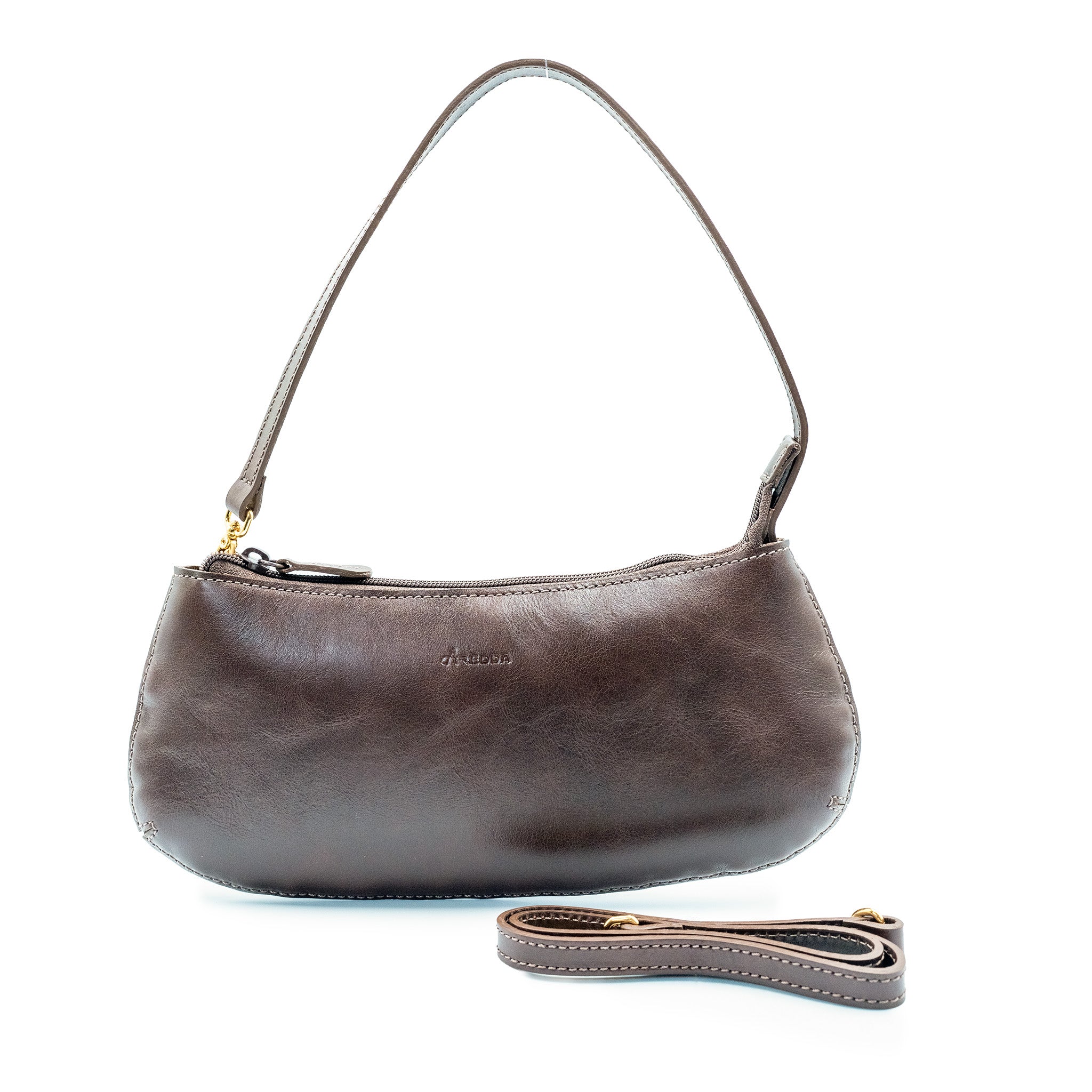 Bolsa Baguette Curva em Couro | 2528