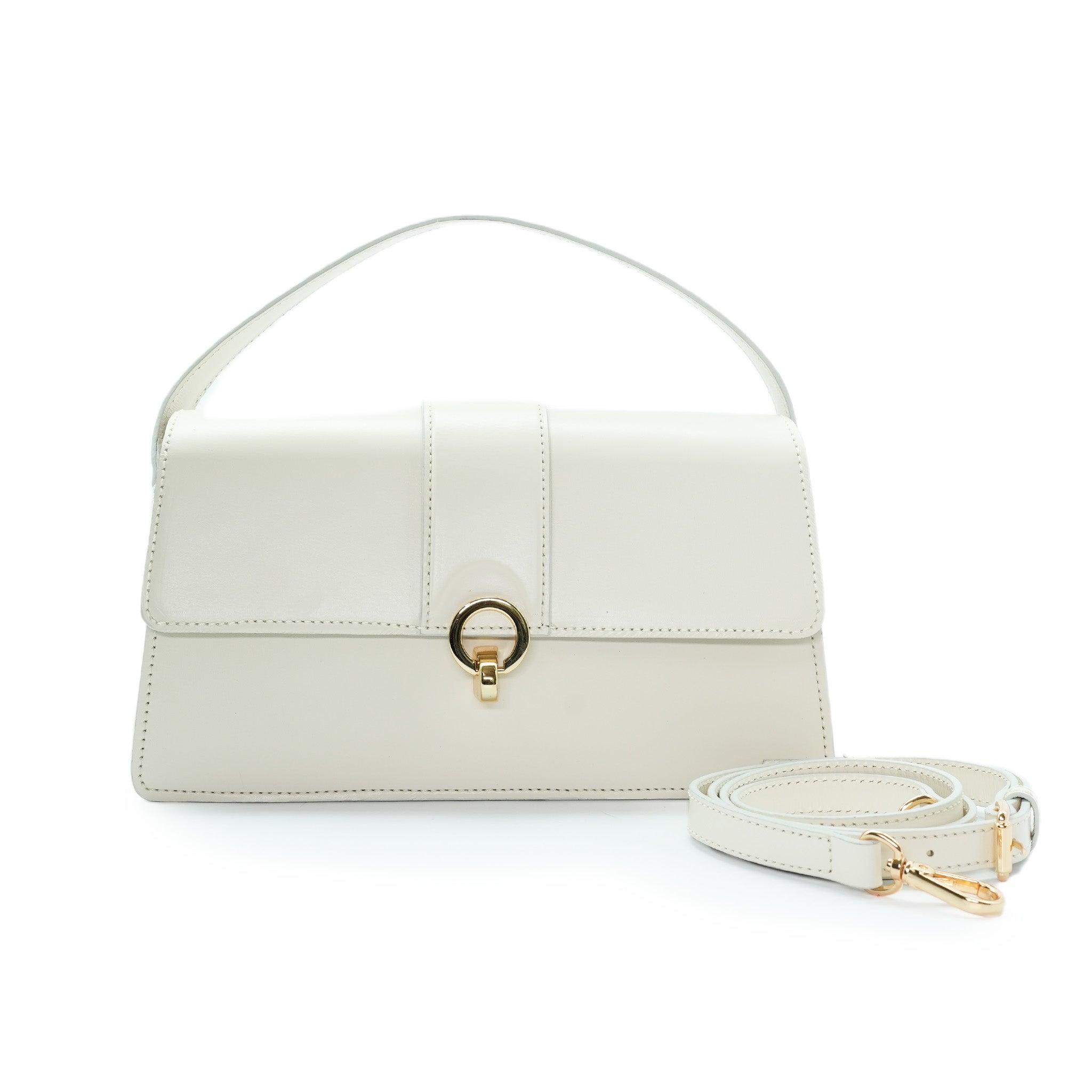 Bolsa Flap Retangular em Couro | 2530