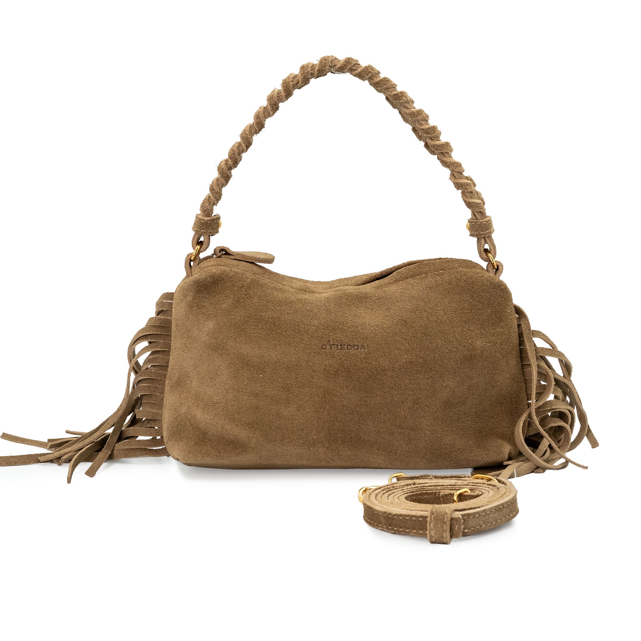 Bolsa Saddle com Franjas em Couro | 2533