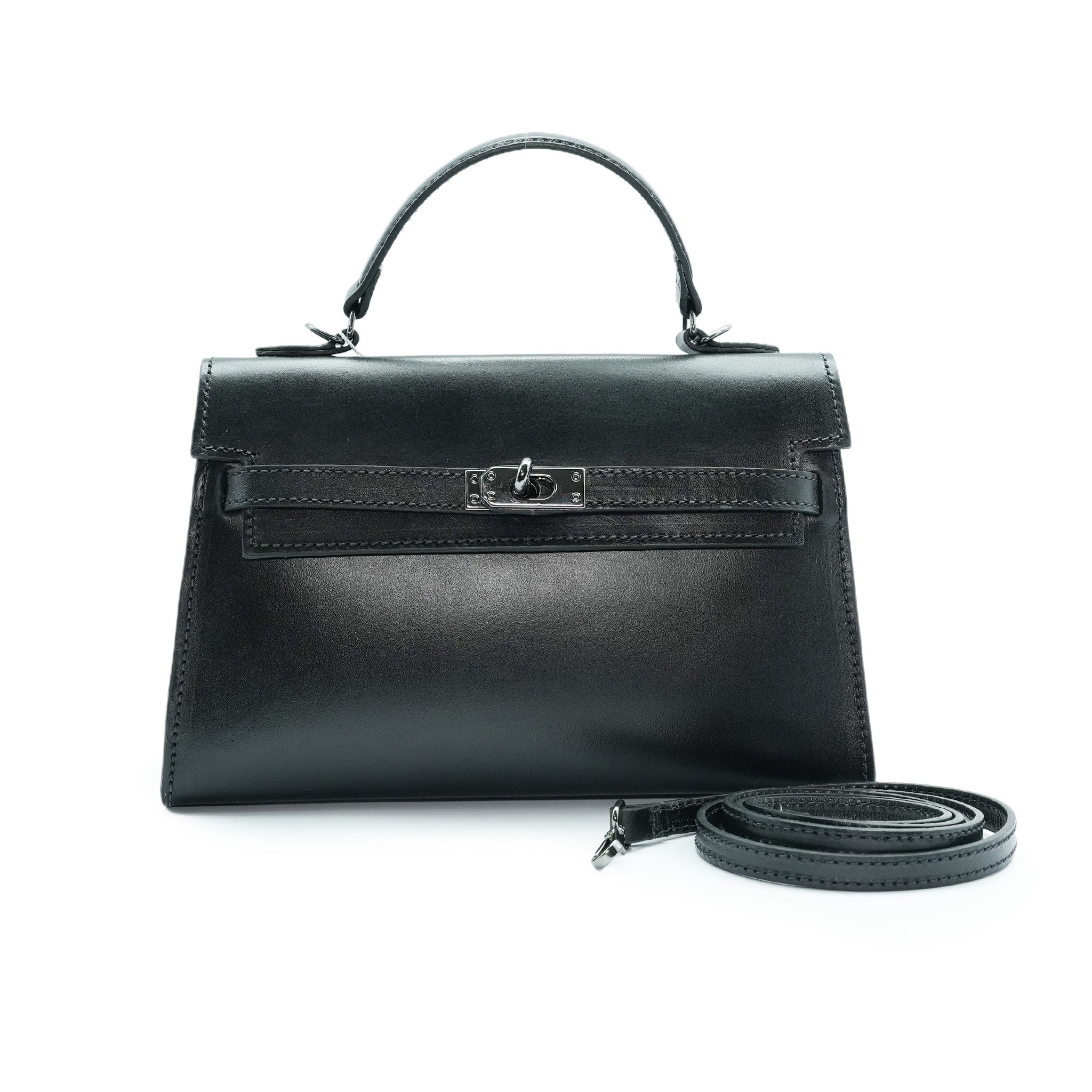 Bolsa Maleta Estruturada Mini em Couro - ref. 2538 Éica— Aredda tiracolo
