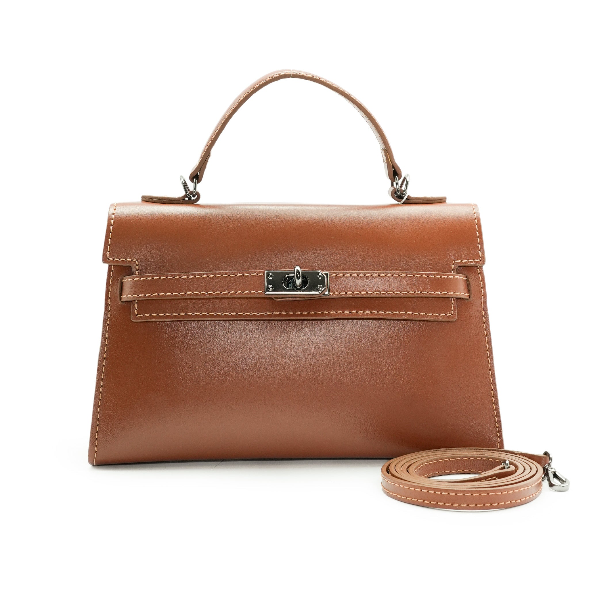 Bolsa Maleta Estruturada Mini em Couro - ref. 2538 Éica— Aredda tiracolo