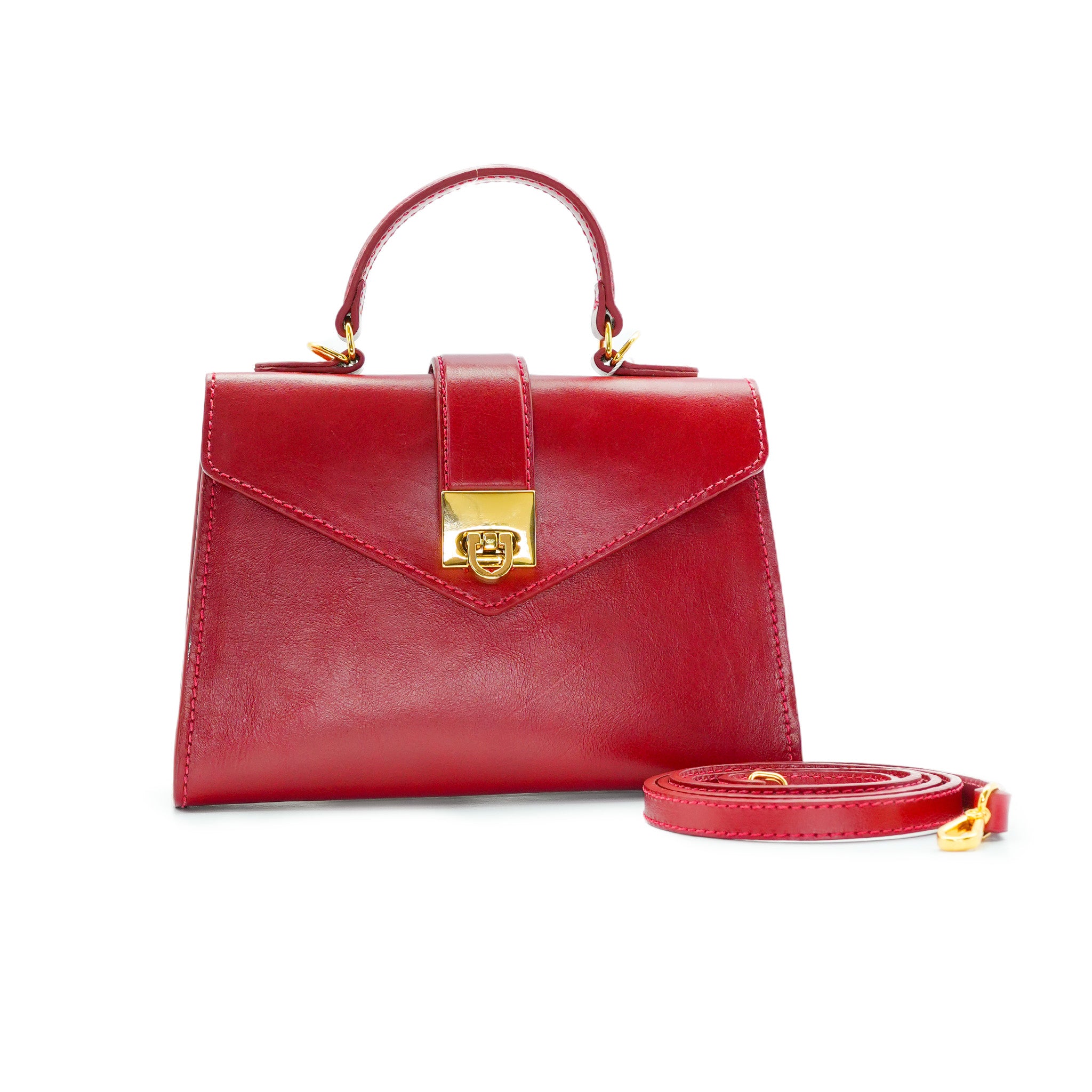 Bolsa Maleta Estruturada em Couro ref. 2545 Érica — Aredda tiracolo