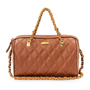 Bolsa Baú Matelassê em Couro - ref. 2546 — Aredda tiracolo