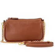 Bolsa Mini em Couro com Alça em Corrente - ref. 2548 - Aredda tiracolo