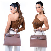 Bolsa Kelly em Couro - ref. 3215 - Aredda tiracolo