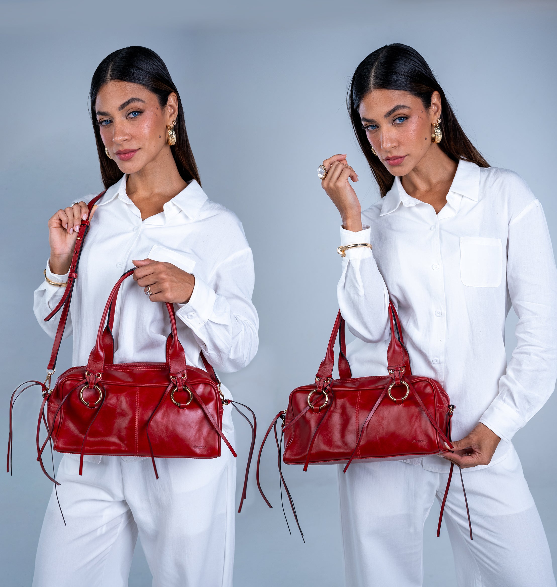 Bolsa Boston em Couro | 3225