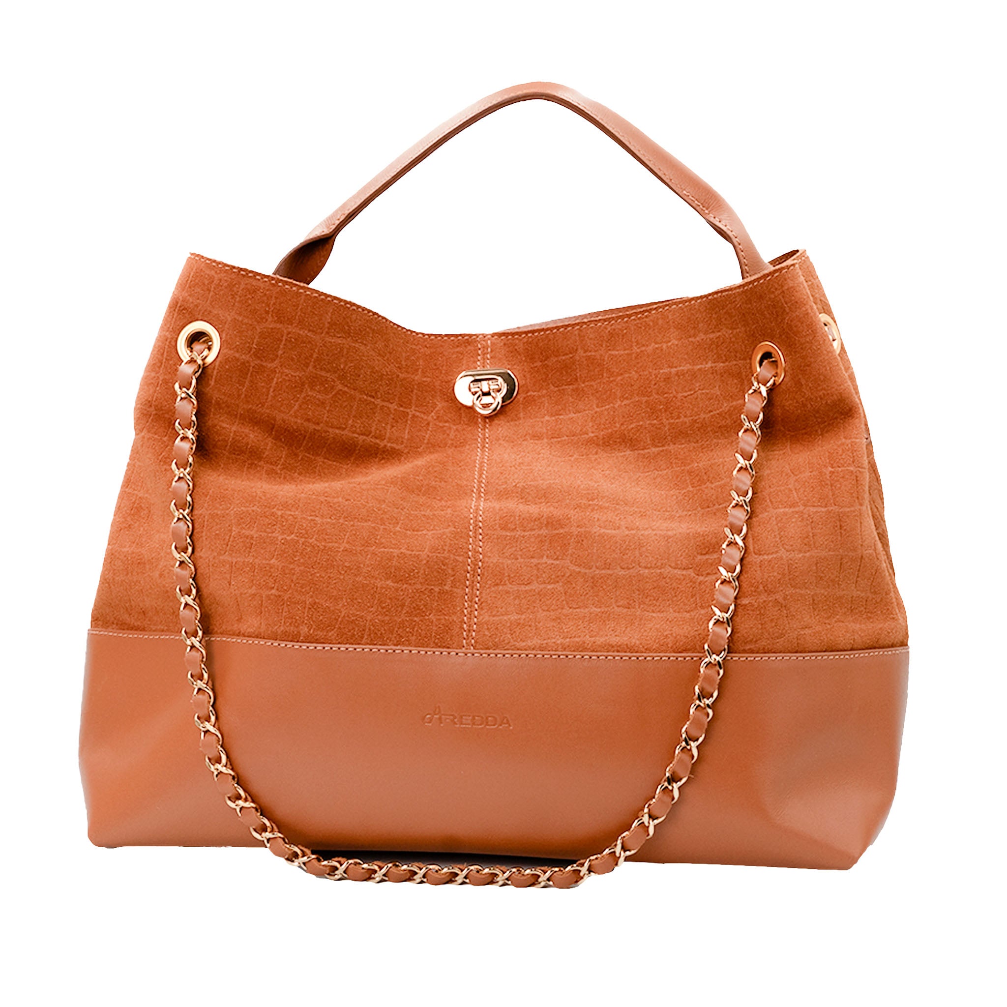 Bolsa Saco com Corrente em Couro - ref. 3235 - Aredda tiracolo