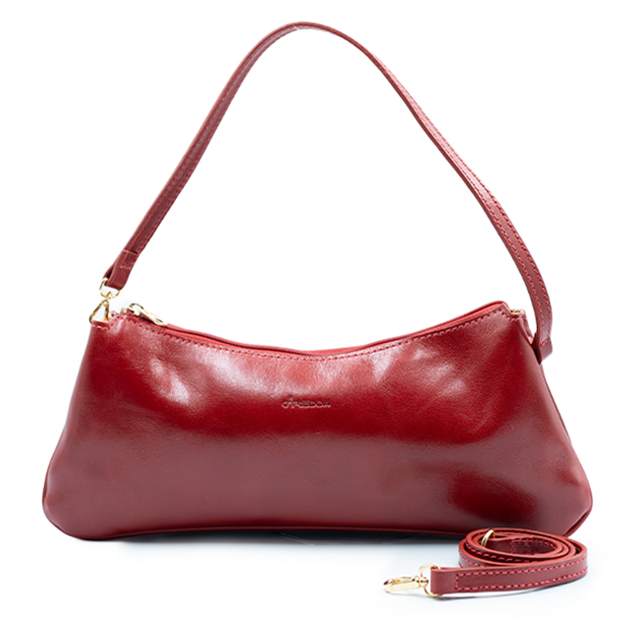 Bolsa Baguette em Couro - ref. 2525 - Aredda