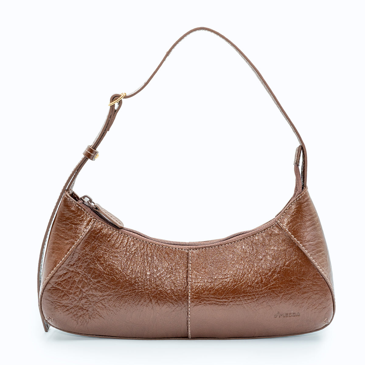 Bolsa Baguette Curva em Couro | 2523