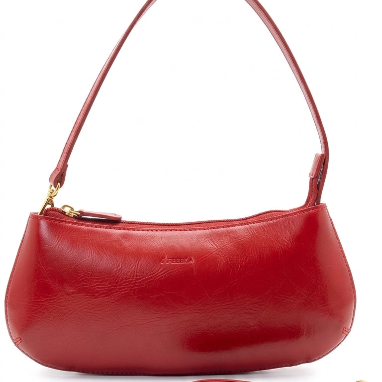Bolsa Baguette Curva em Couro | 2528