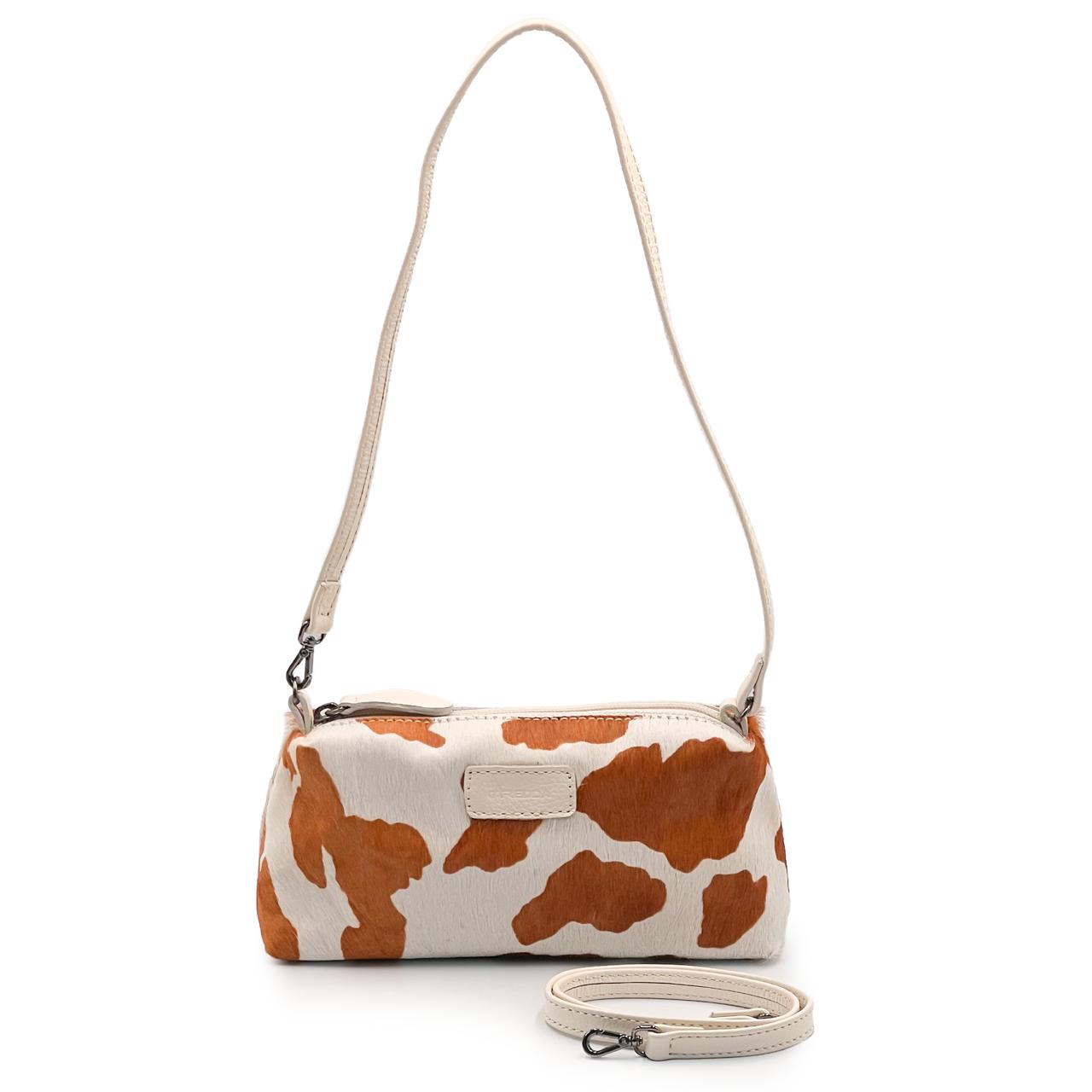 Bolsa com pelugem e estampa de Vaca ref | Ma270