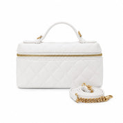 Bolsa Vanity Matelassê em Couro - ref. 2551 - Aredda tiracolo