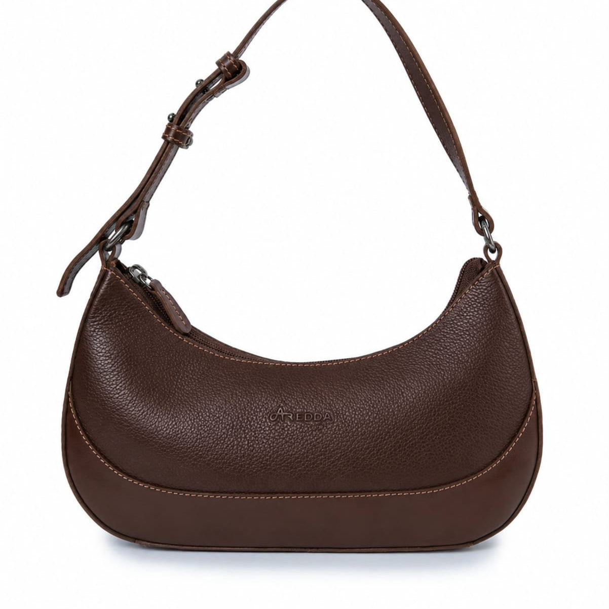 Bolsa Meia Lua em Couro - ref. 2550 - Aredda