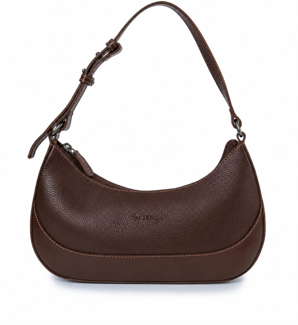Bolsa Meia Lua em Couro - ref. 2550 - Aredda