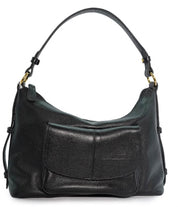 Bolsa Hobo com Bolso Frontal em Couro | 2501
