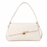 Bolsa Baguette com Fivela Mecânica em Couro | 2524