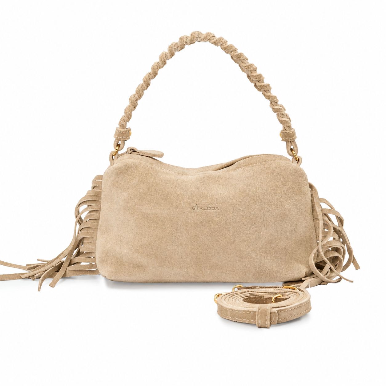 Bolsa Saddle com Franjas em Couro | 2533
